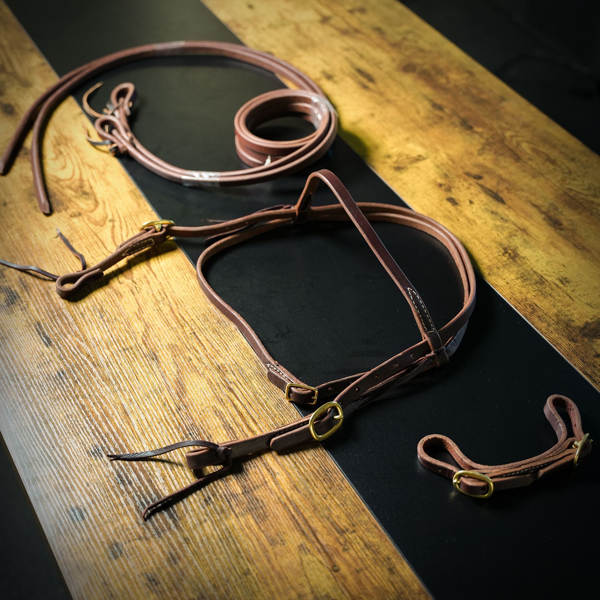 Rock Solid Brass Bridle Set