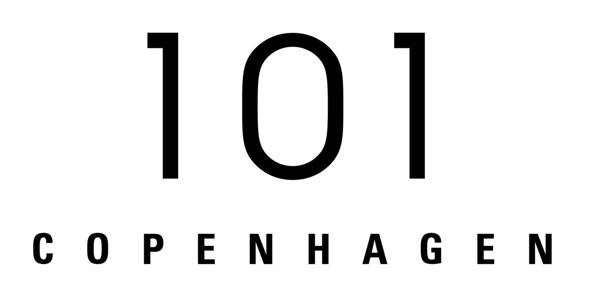 Een zwart-wit logo voor 101 Copenhagen