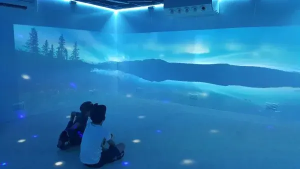 a sensory immersive room