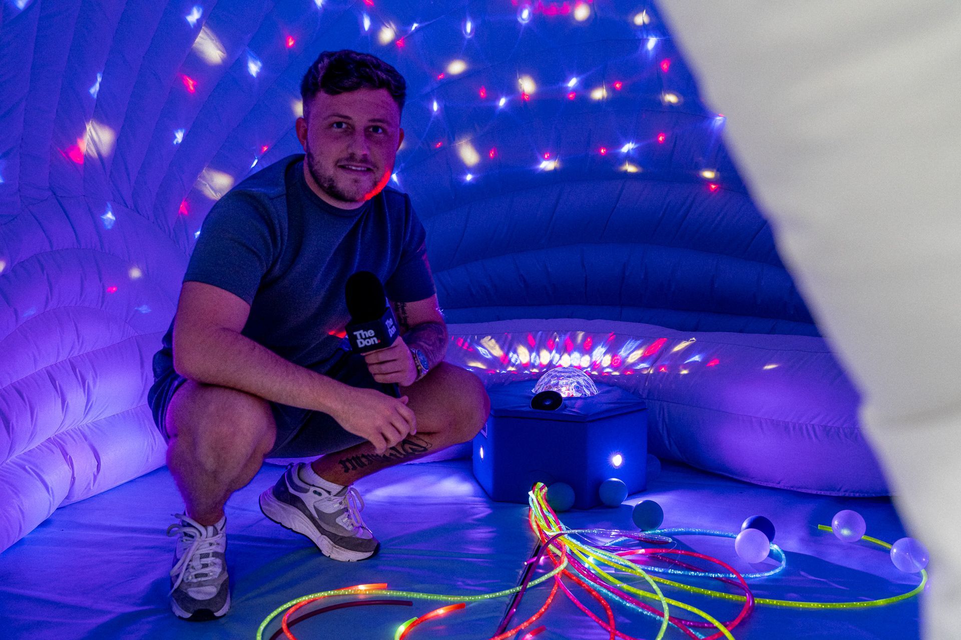 Seven Studios Harry from the Don supports the Ambispace Sensory Igloo
