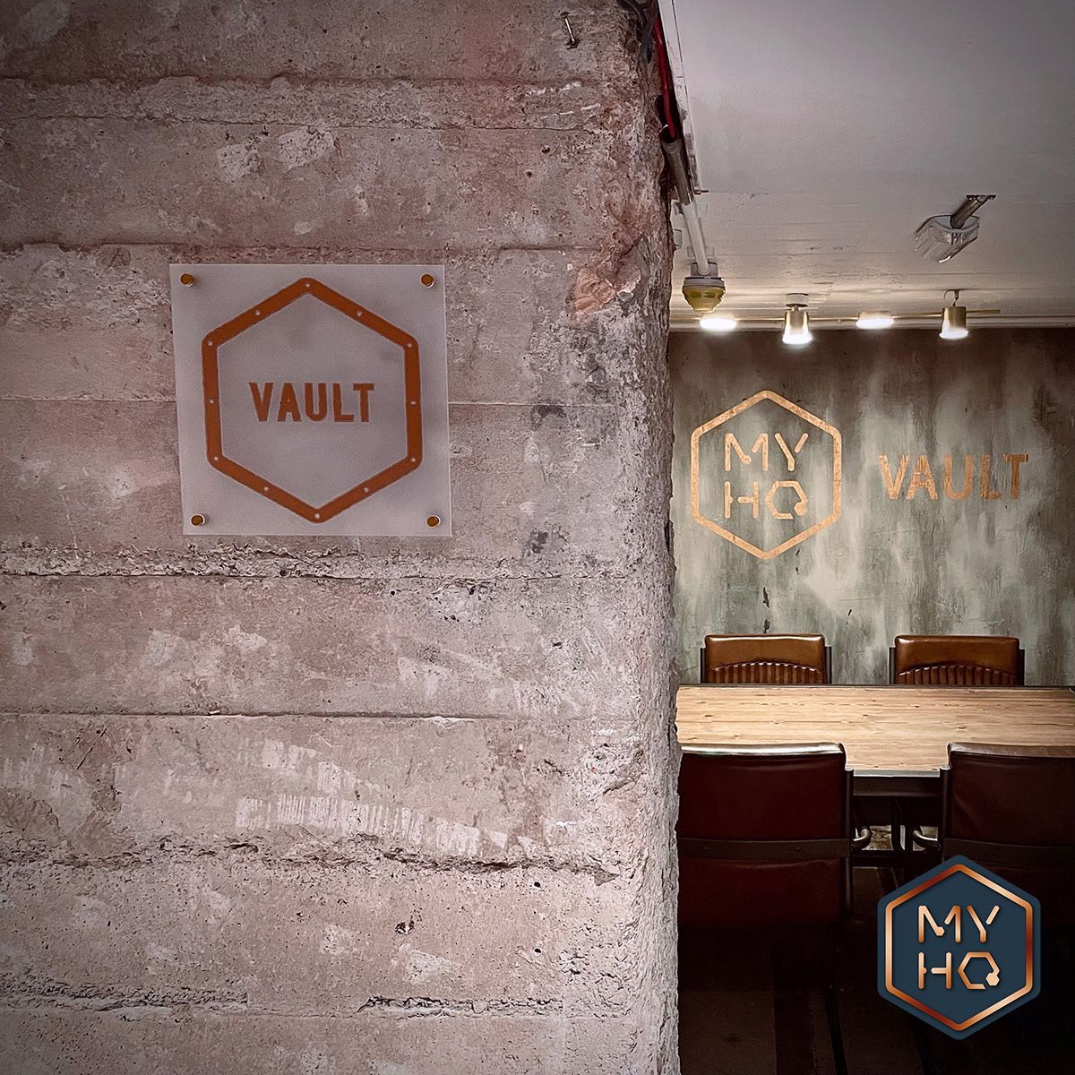 Vault meeting room at MyHQ