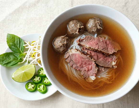 Phở Bò — slow-simmered beef pho