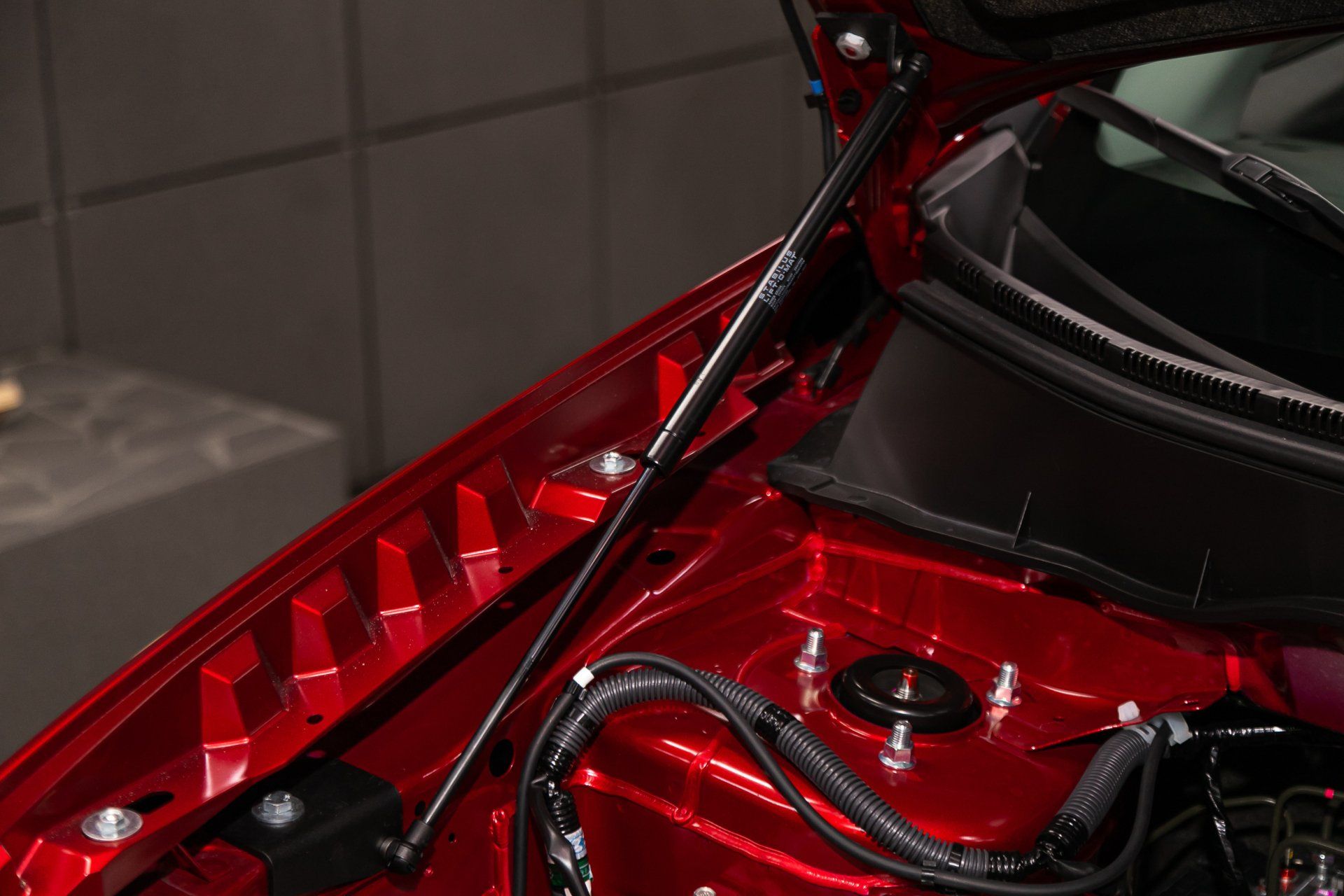 Bonnet strut car