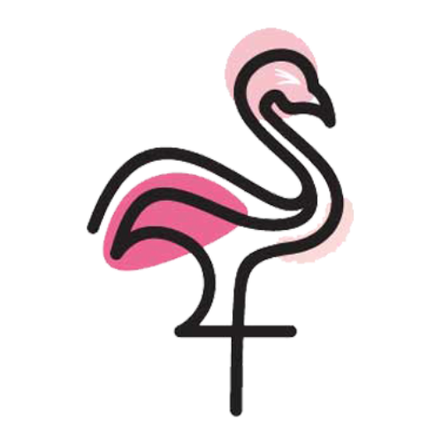 Wink Media logo of a pink flamingo on a white background.