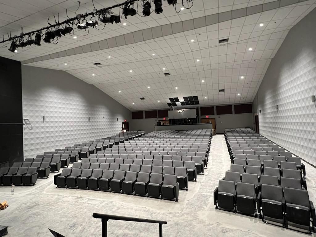 Convention theater chair at Goffstown High School