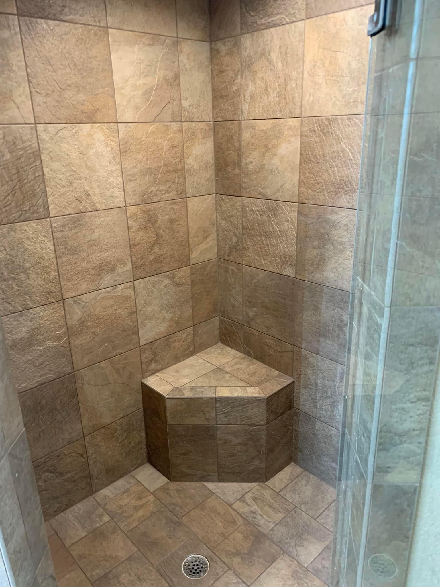 Re-Nu cleans showers, regrouts shower and seals showers