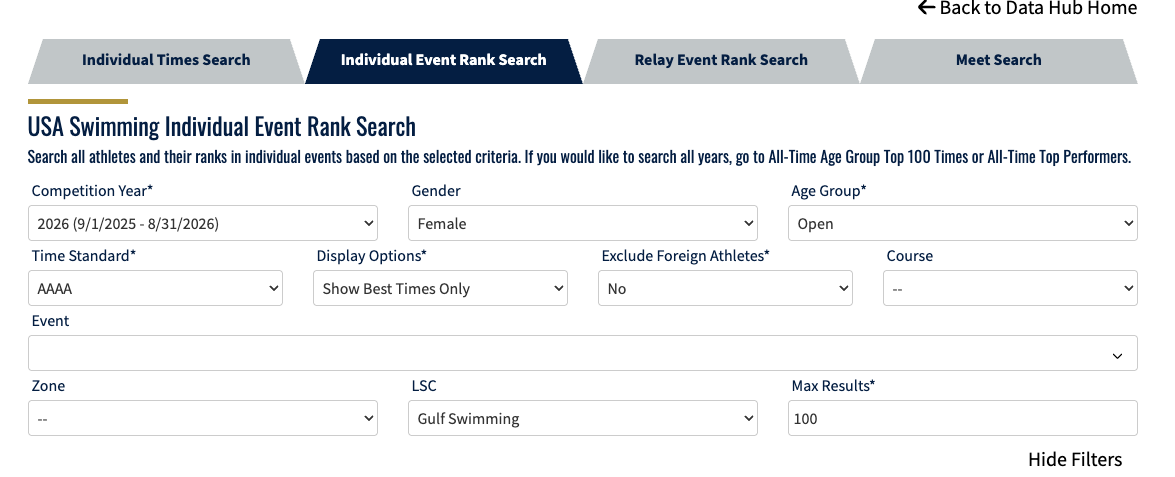 Hospital website form page with fields, dropdowns, and top navigation tabs