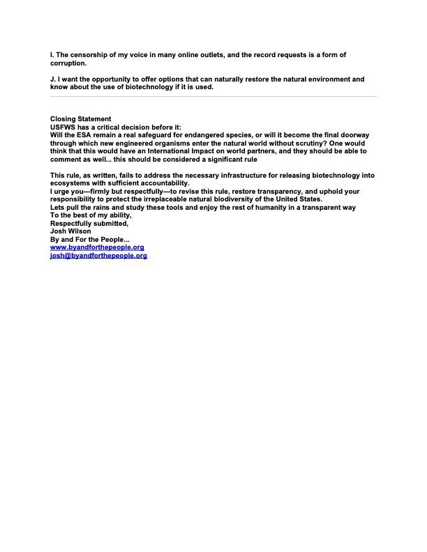 A formal letter document titled