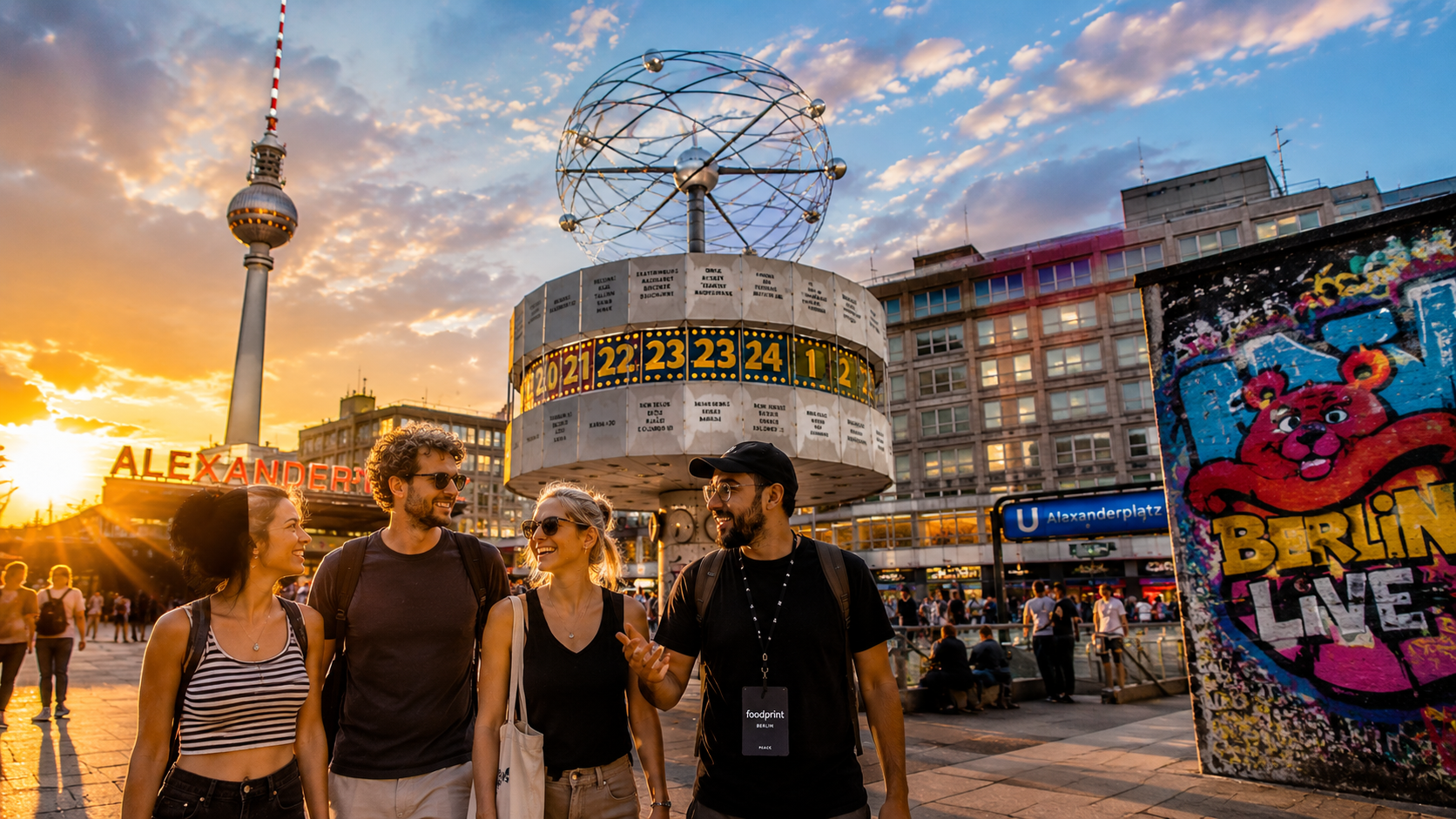 Travelers discovering Berlin's culture and local experiences near Alexanderplatz.
