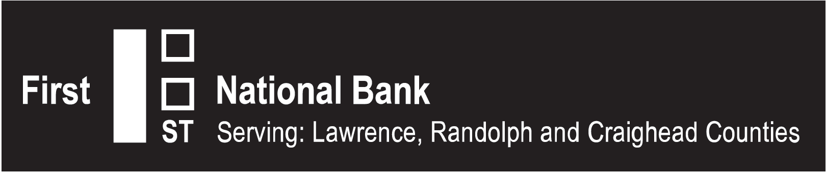 FNB_Logo A black and white logo for first national bank