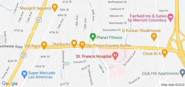 Map of business location