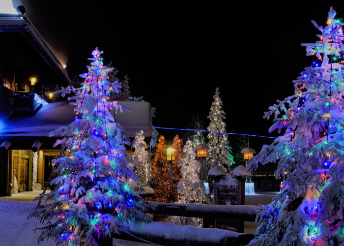 Christmas light install in Castle Pines