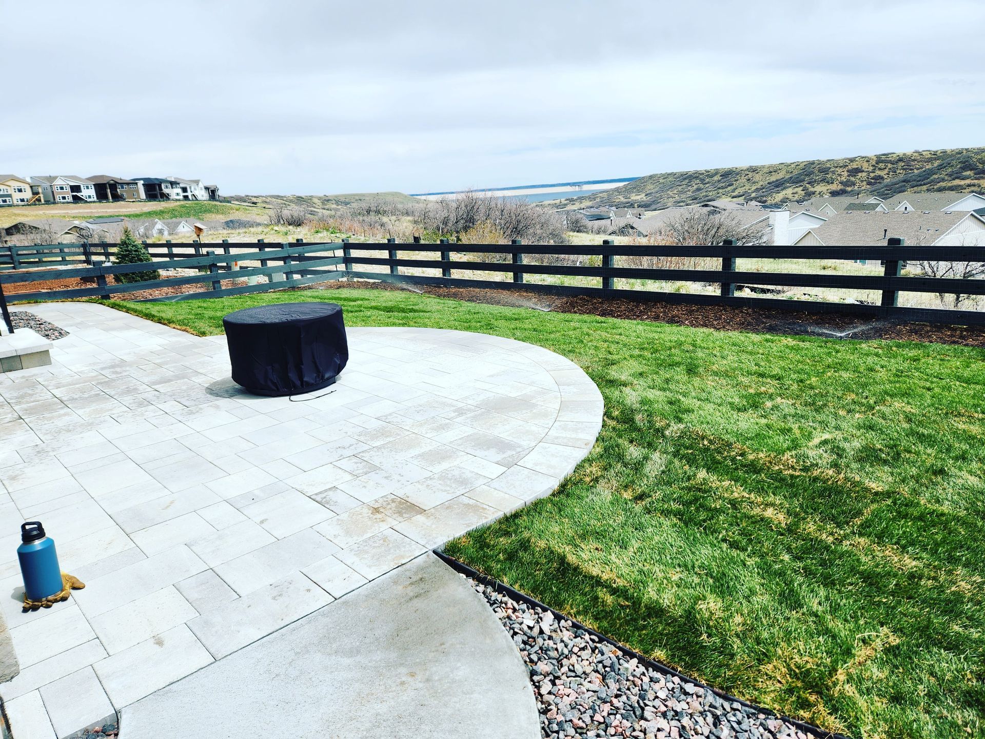 Large paver patio