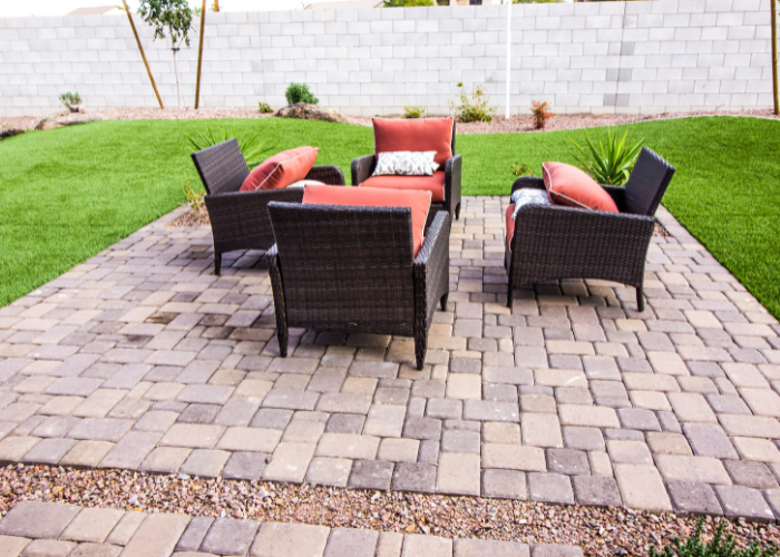 Paver patio installed in Elizabeth