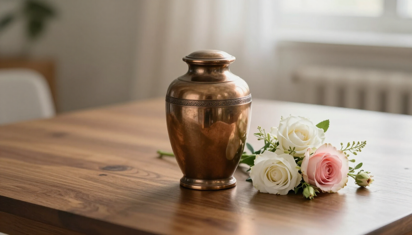 Elegant Cremation Urn Display