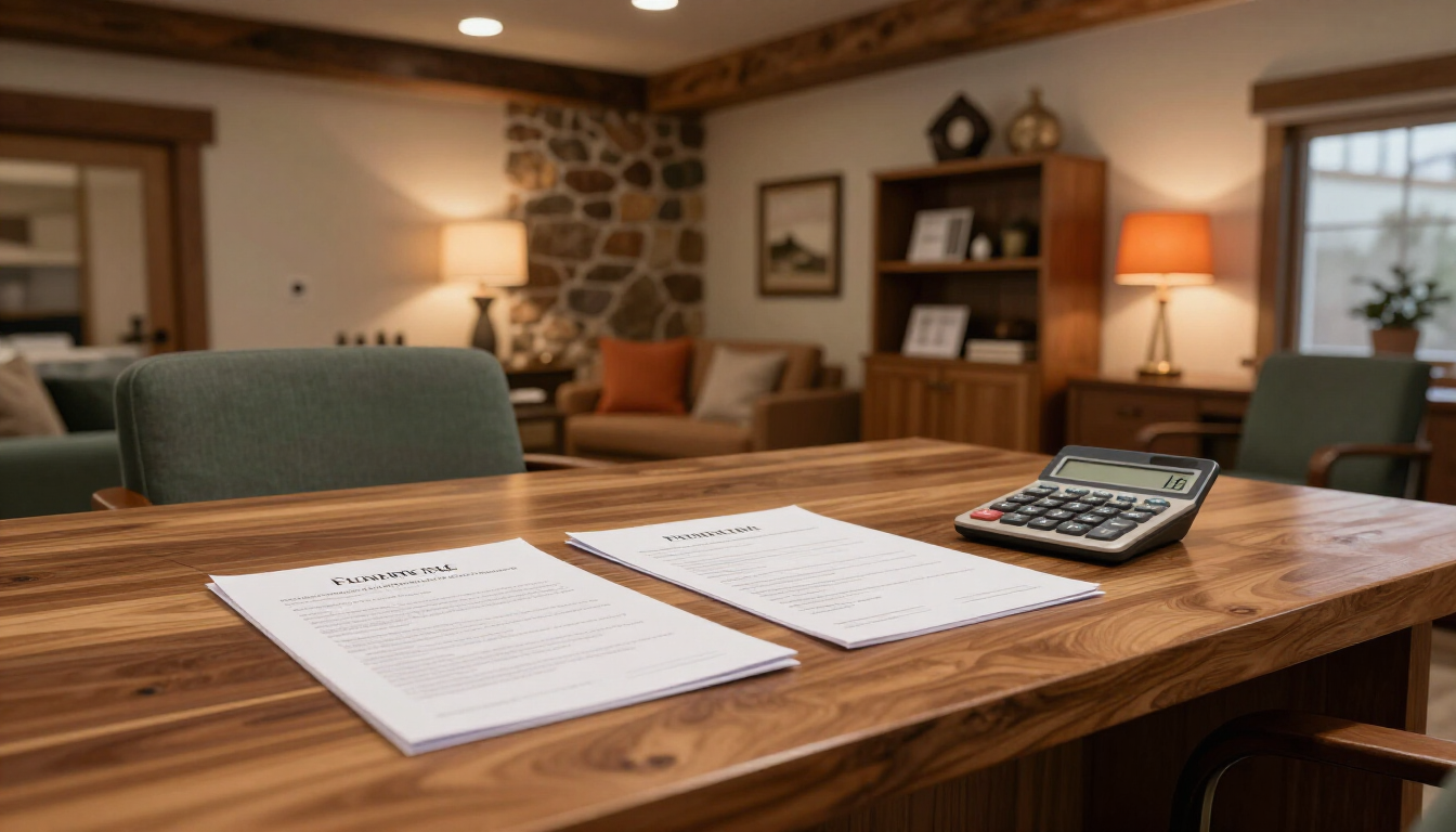 Professional consultation office for funeral planning