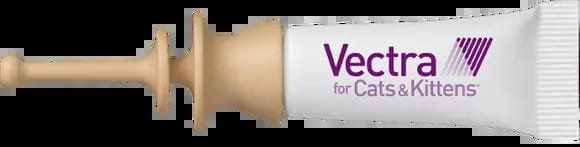Tube of Vectra topical flea and tick prevention for cats and kittens.