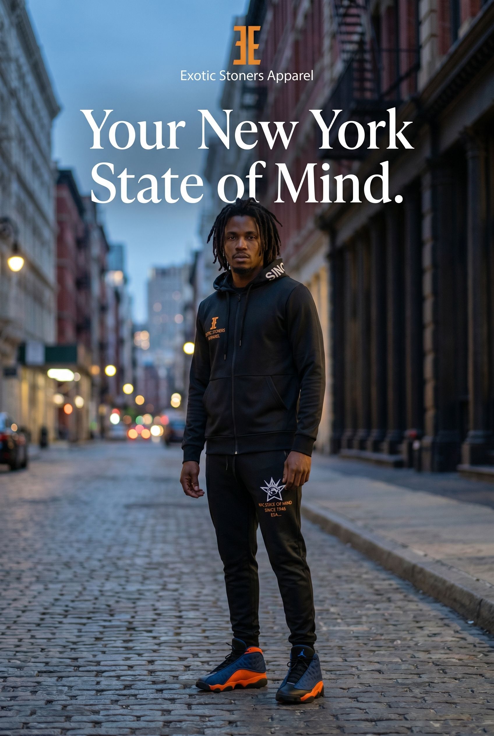 Exotic Stoners Apparel New Graphic Jogging Set: NYK State Of Mind ESA