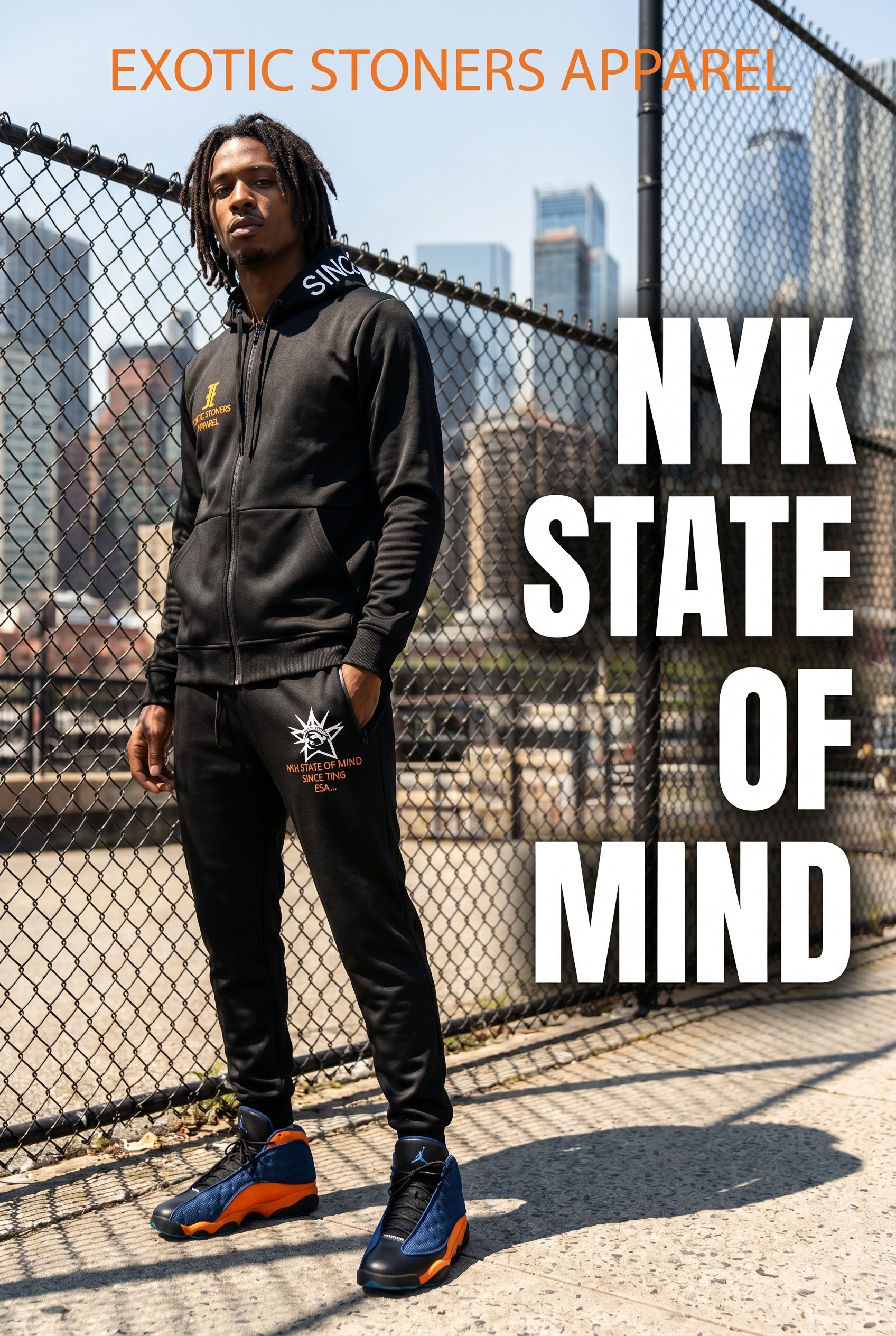 Exotic Stoners Apparel New Graphic Jogging Set: NYK State Of Mind ESA