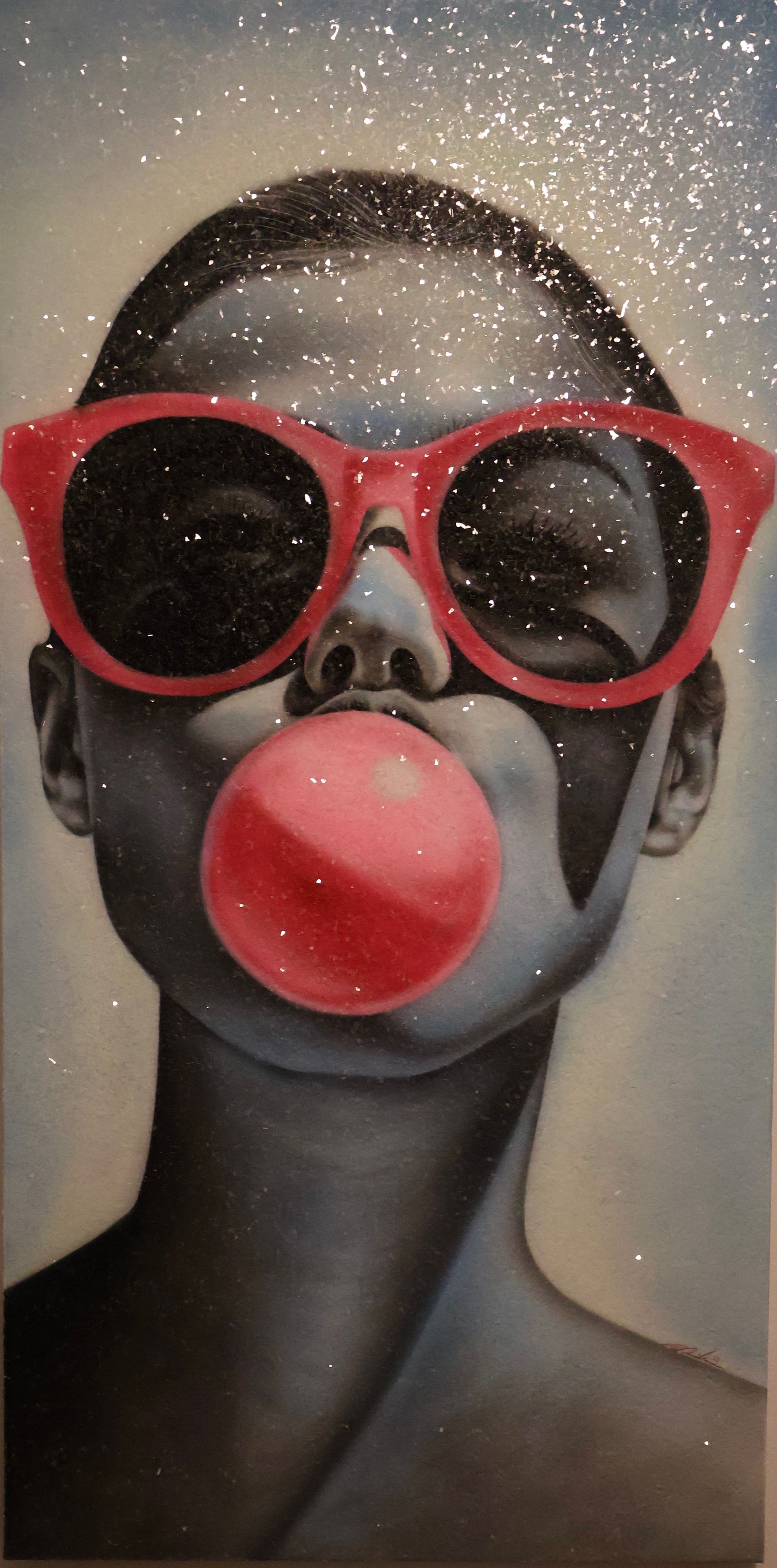 Bubble gum girl