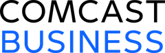 Comcast Business logo with black “COMCAST” and blue “BUSINESS” text