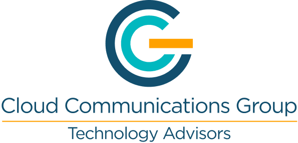 Cloud Communications Group logo with teal and orange “C” and tagline “Technology Advisors”