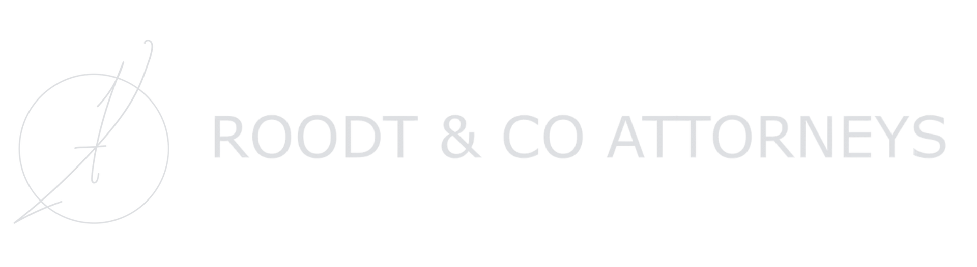Logo for Roodt & Co Attorneys, a law firm, with an abstract geometric design on the left.