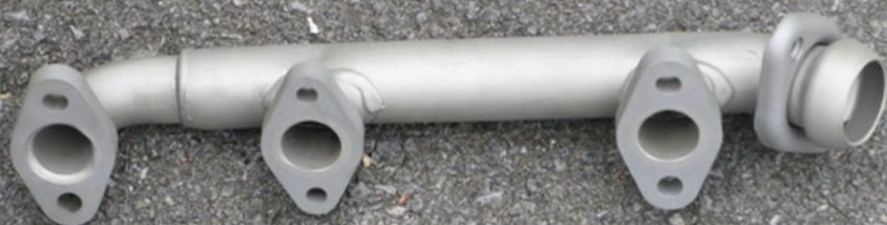 sandblasting pipe after