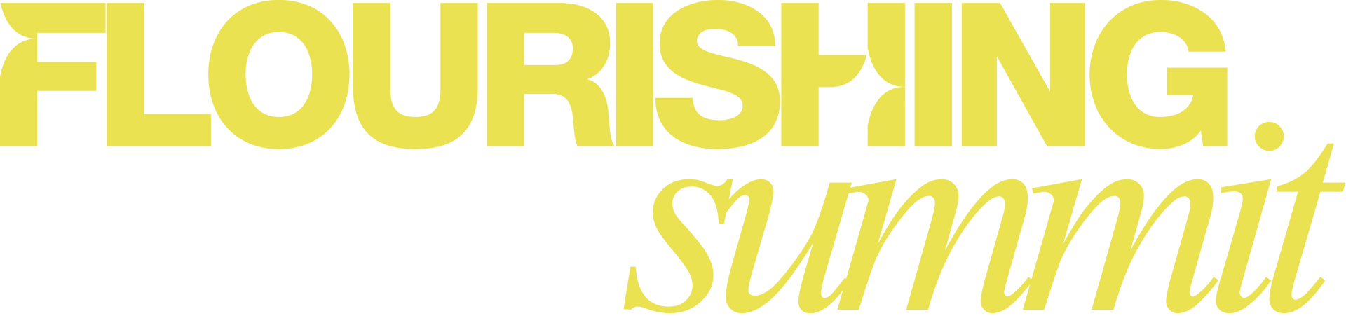 2026 Flourishing Summit Event Schedule