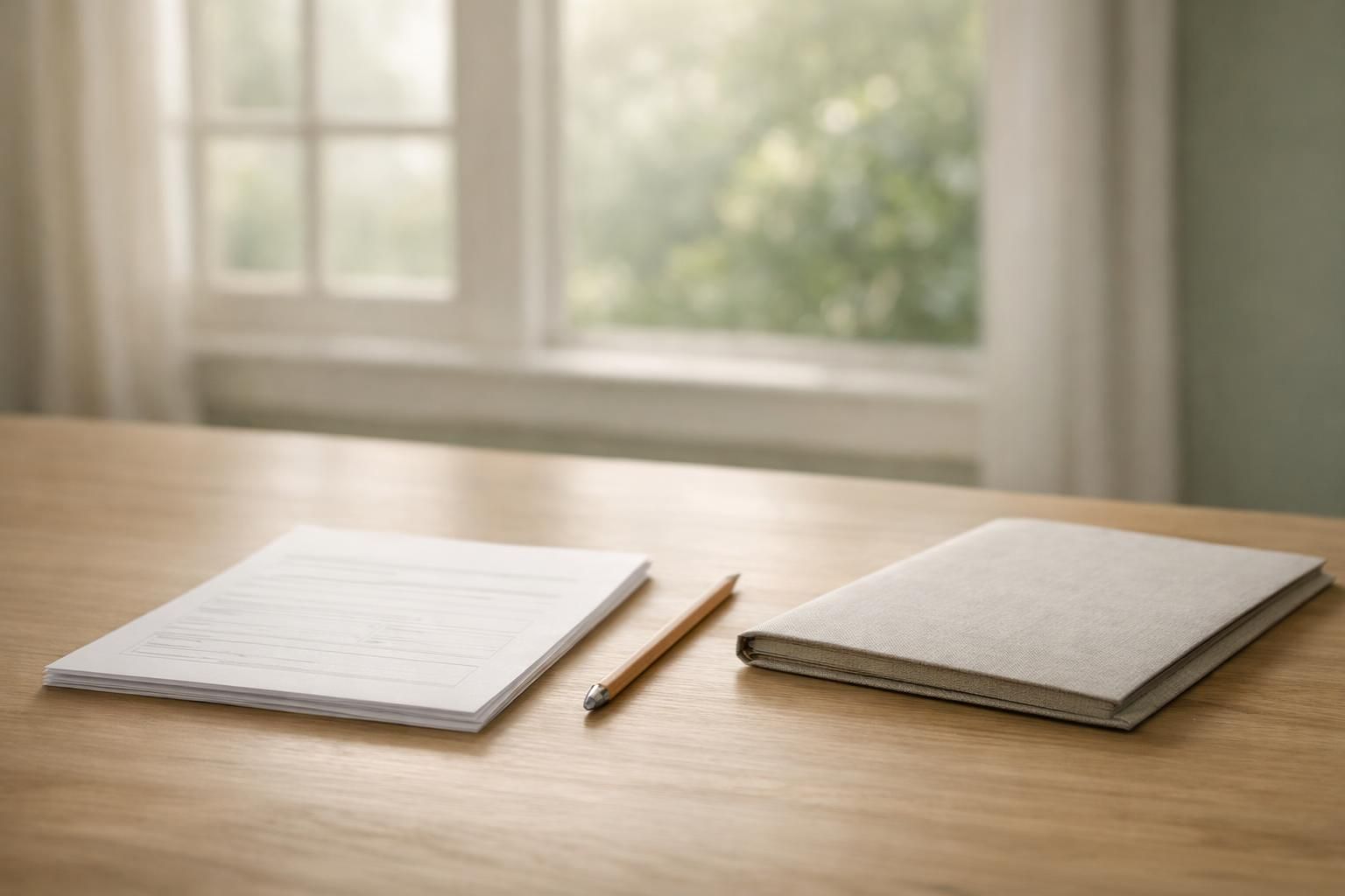 Authorization papers and pencil representing thoughtful simple cremation planning in Downingtown, PA
