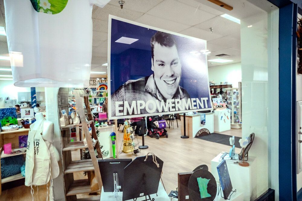 Shop window with 
