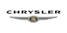 The chrysler logo is shown on a white background.