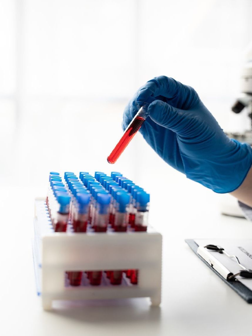 Blood test tubes
