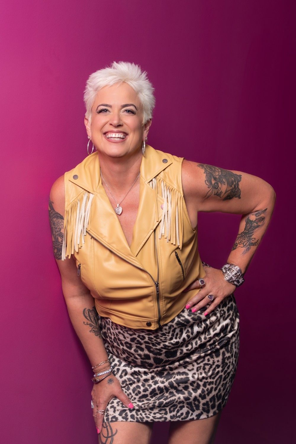 Julie Jones smiling in a white shirt