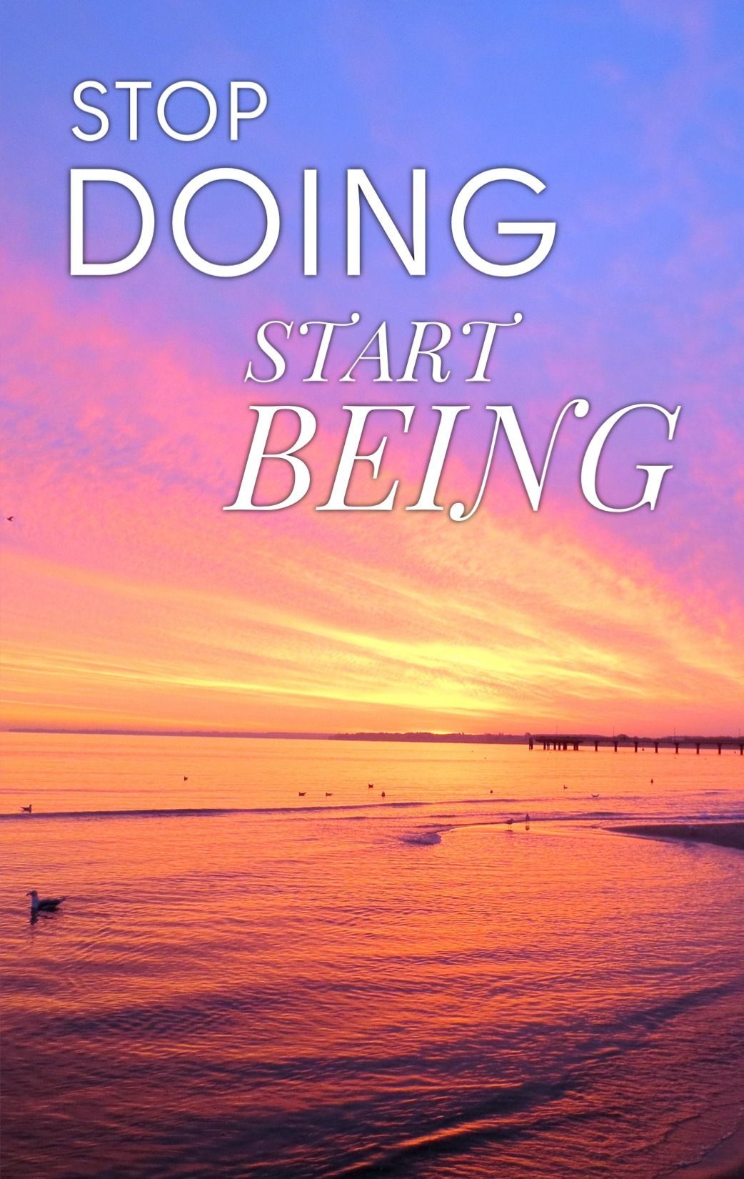Stop Waiting Start Being journal