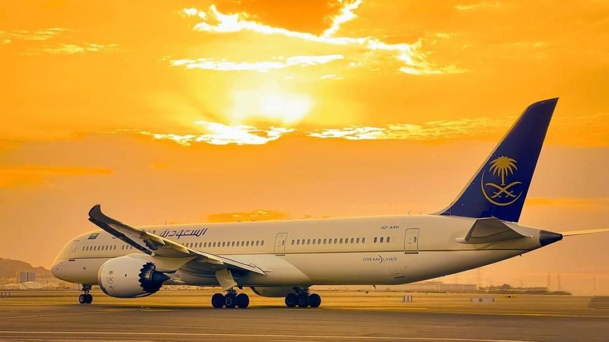 Saudia aircraft for Umrah flights to Saudi Arabia