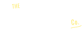 Yellow hand-drawn &ldquo;THE&rdquo; and &ldquo;Co.&rdquo; on a white background