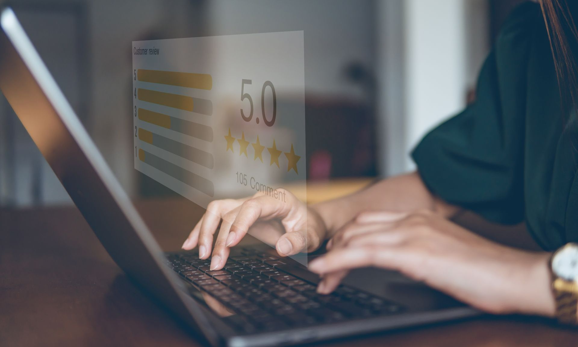 positive online reviews photo