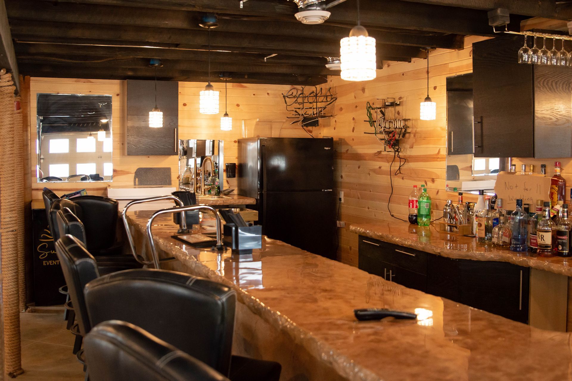 downstairs bar