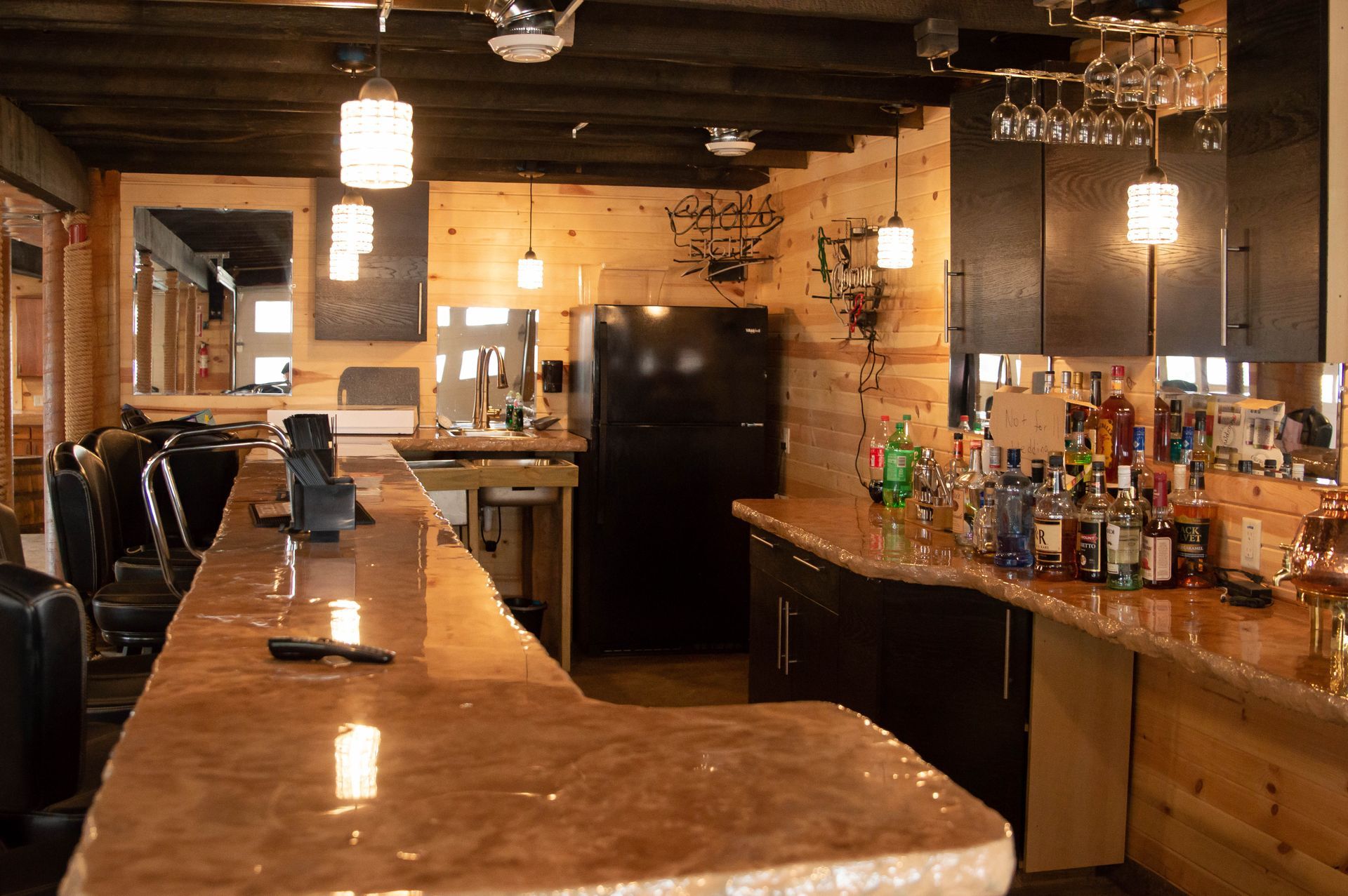downstairs bar