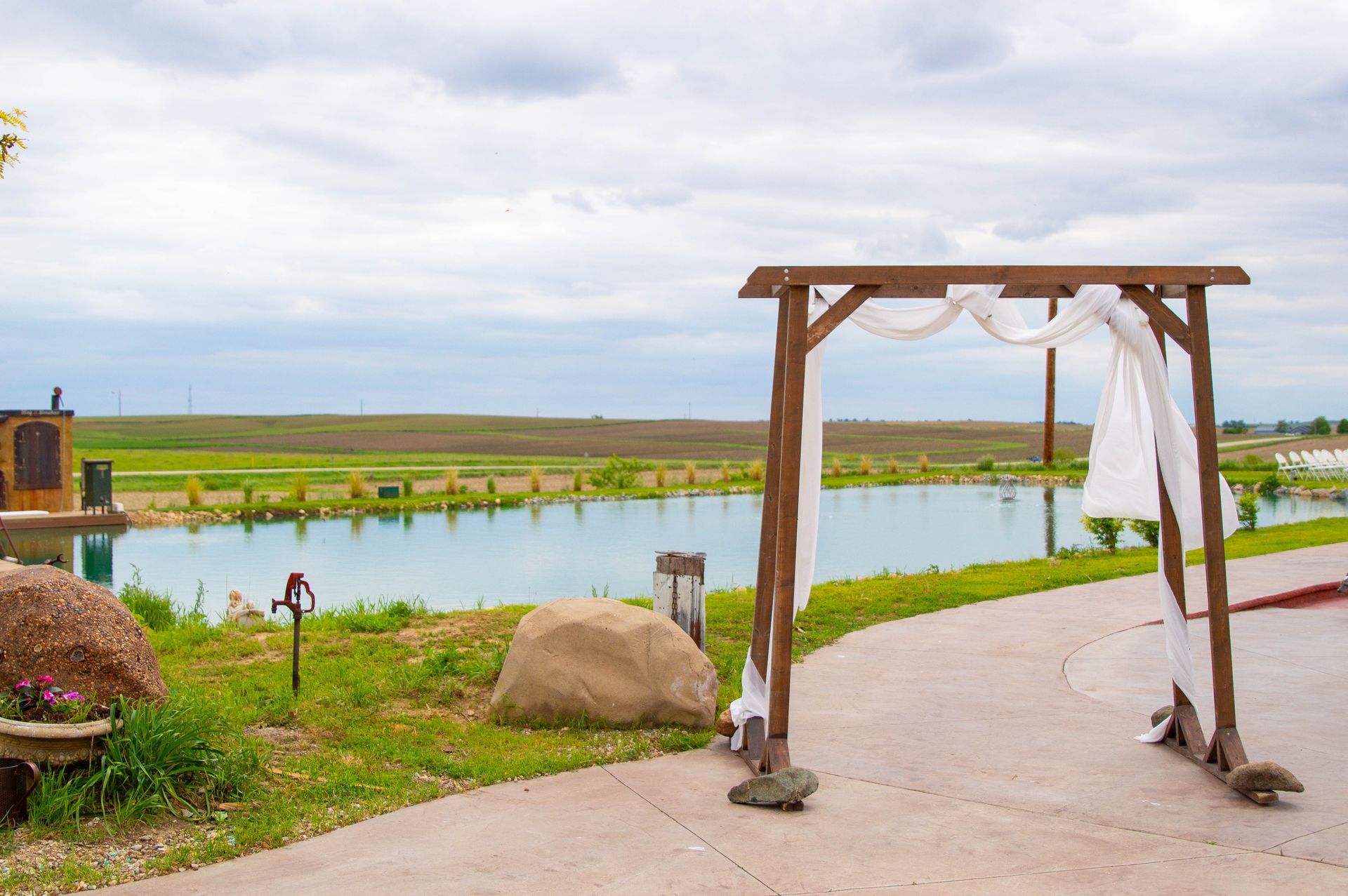pond view at venue