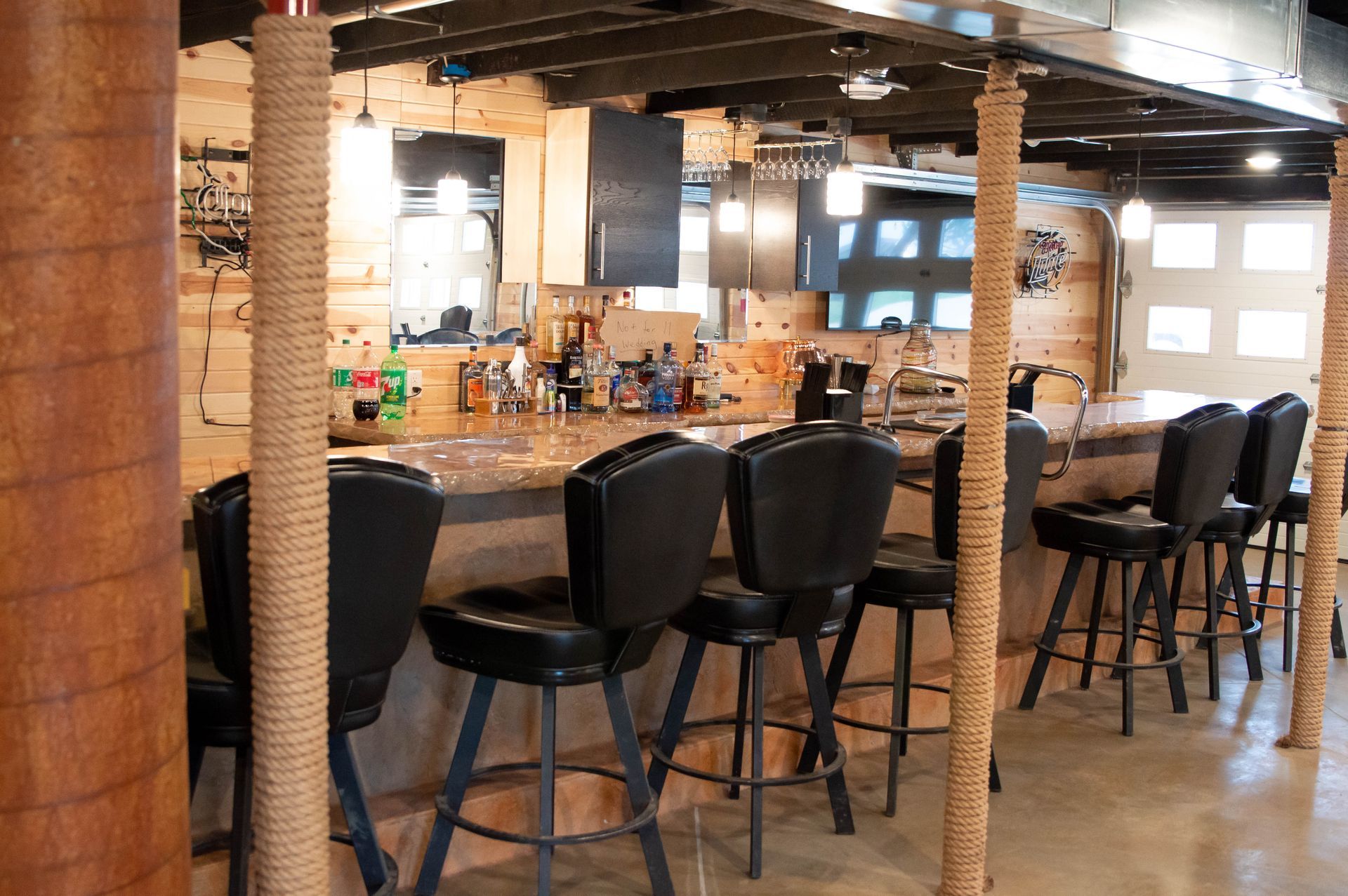 downstairs bar
