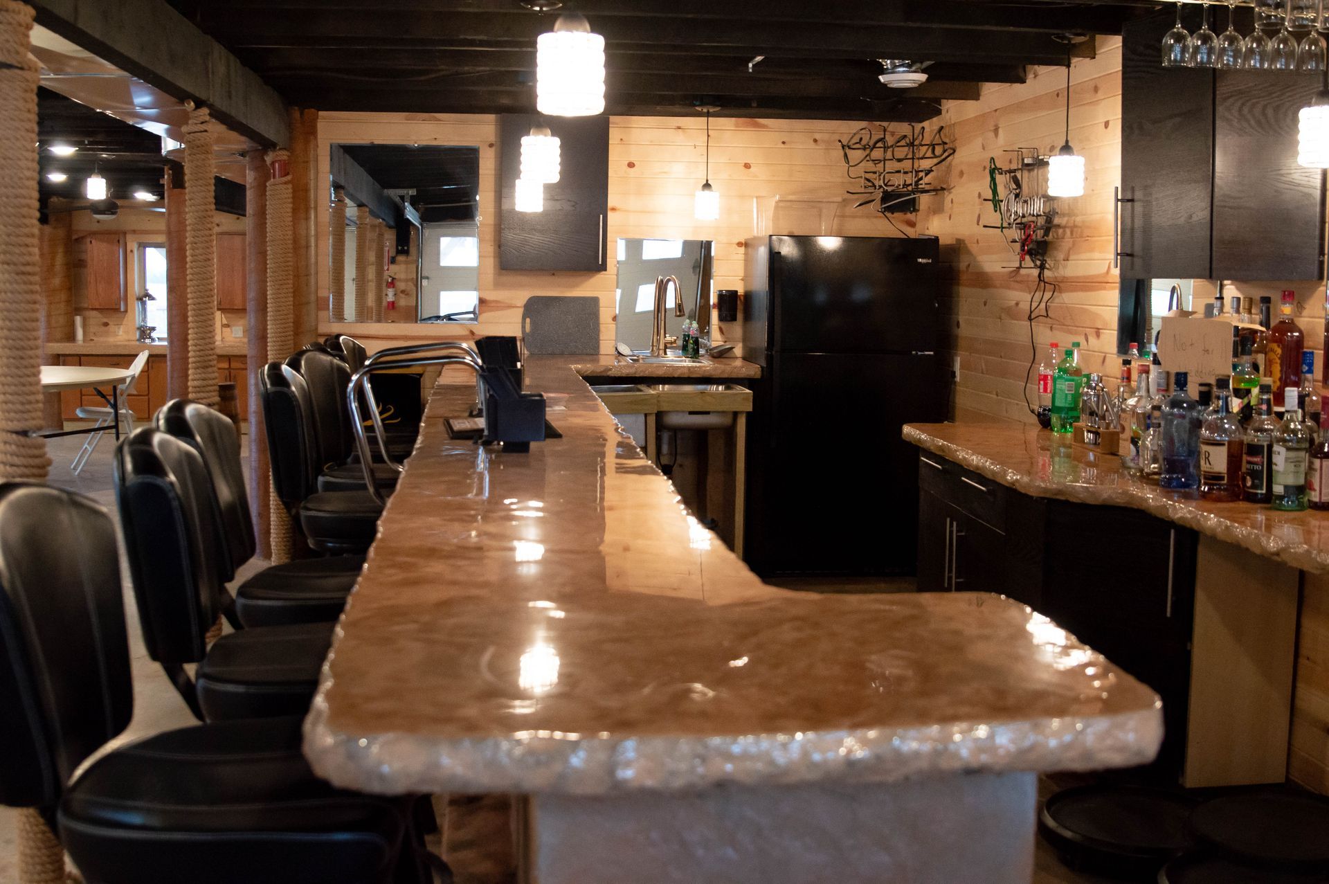 downstairs bar