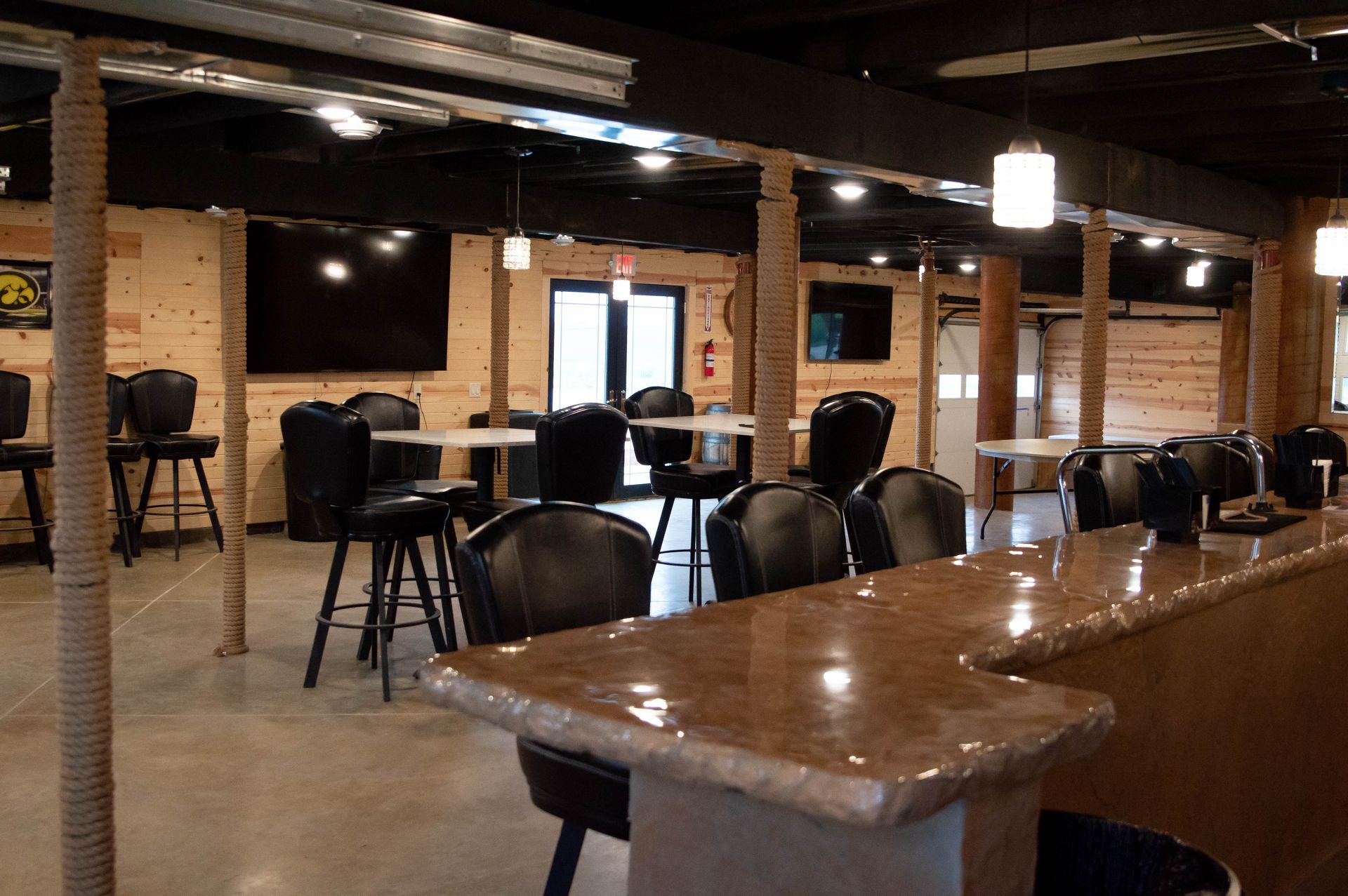 downstairs bar area