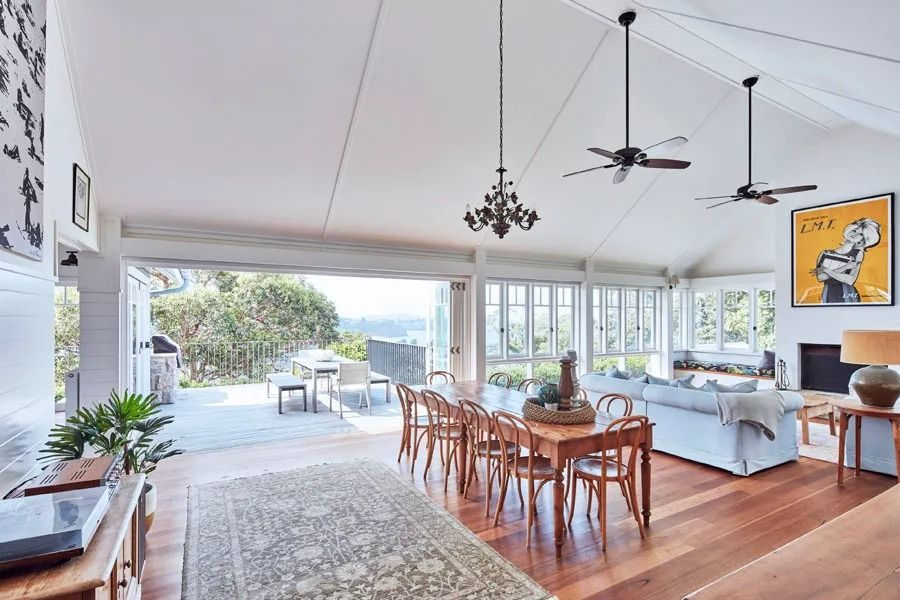 Bright Open Living Dining Room with Wood Floors — Fineworx Joinery in Warnervale, NSW