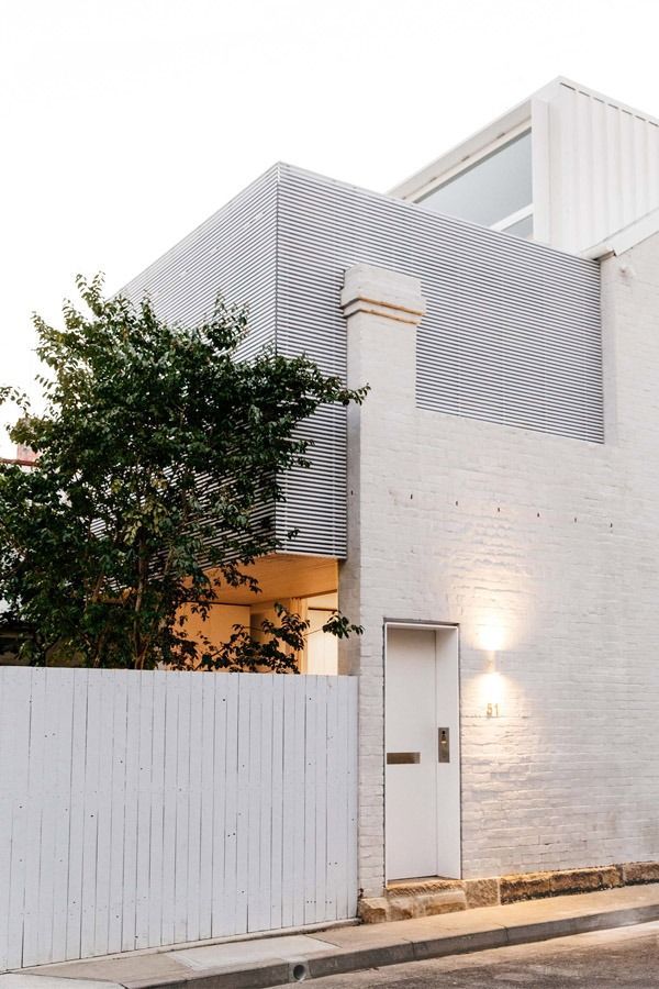 Modern White House with Patterned Upper Facade — Fineworx Joinery in Warnervale, NSW