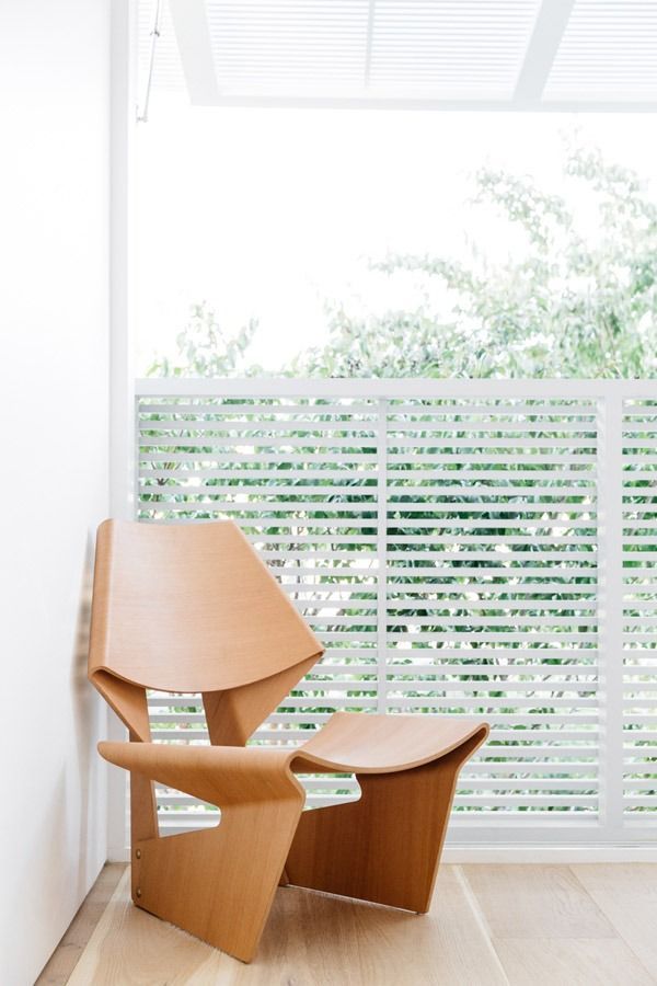 Modern Wooden Lounge Chair and Ottoman by A Bright Window — Fineworx Joinery in Warnervale, NSW