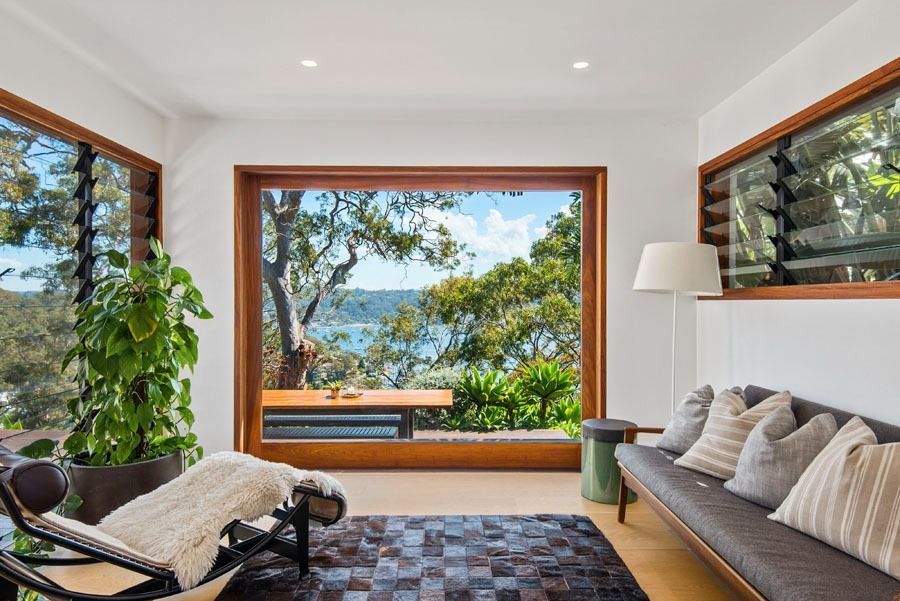 Cozy Living Room with Large Windows — Fineworx Joinery in Warnervale, NSW