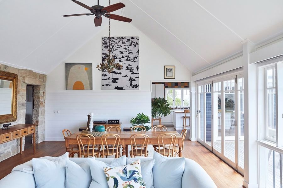 Bright Open Dining Room with Wood Table and Large Windows — Fineworx Joinery in Warnervale, NSW