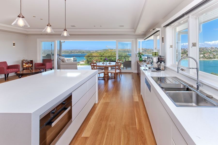 Bright Modern Kitchen with White Countertops — Fineworx Joinery in Warnervale, NSW